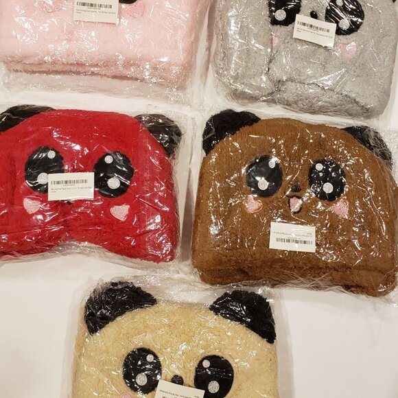 Winter Hats 5 Pack Girls Boys Full Head And Neck Cover, Lot of 5 Colors - Picture 2 of 14